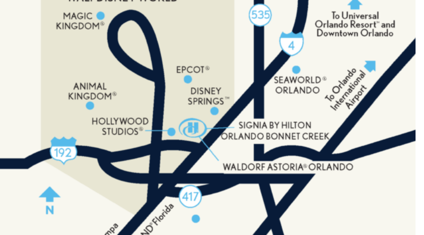 Map to Disney