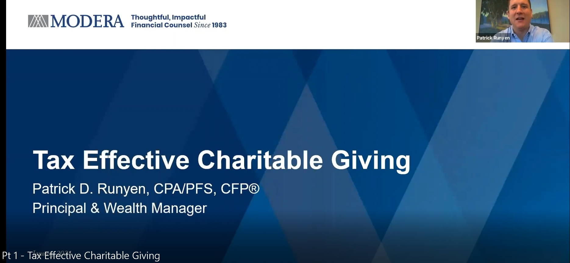 Tax Effective Charitable Giving