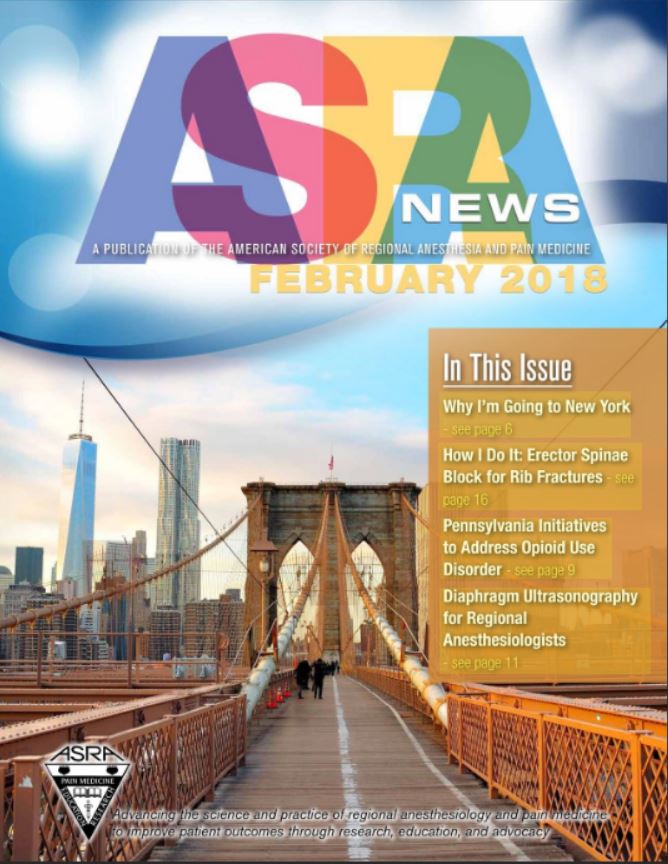 February 2018 ASRA News Cover