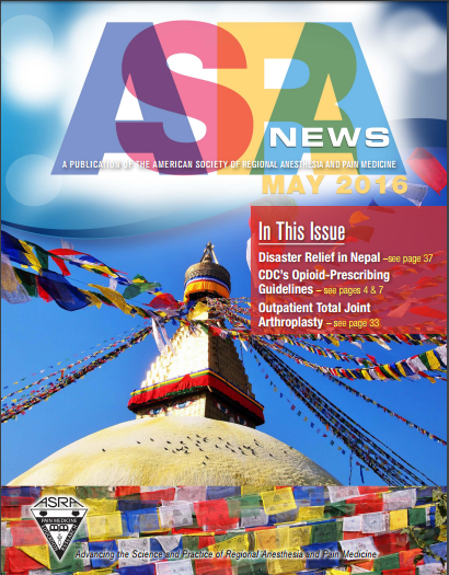 May 2016 ASRA News Cover