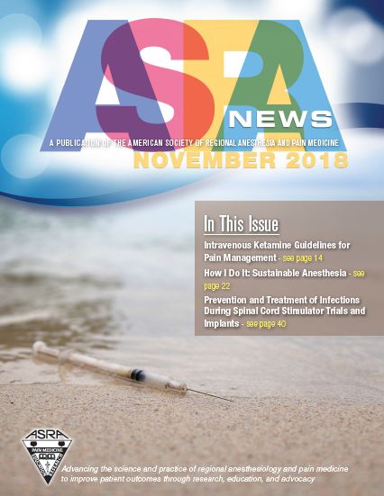 November 2018 ASRA News cover